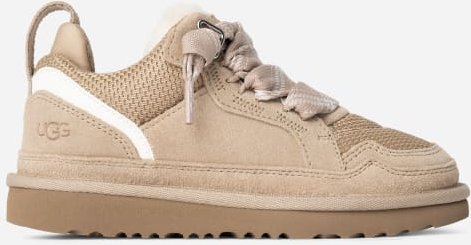 Thumbnail - UGG® Lowmel Sneaker für Kinder | UGG® EU in Beige, Größe 32.5, Canvas/Veloursleder/Recycled Materials