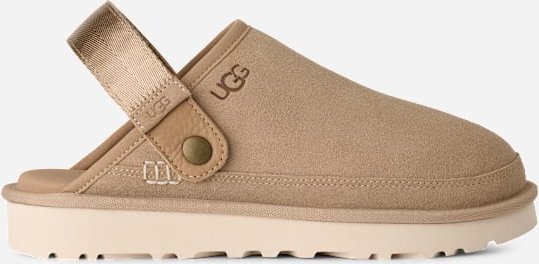 UGG® Goldencoast Clog II für Herren in Beige, Größe 45, Wildleder