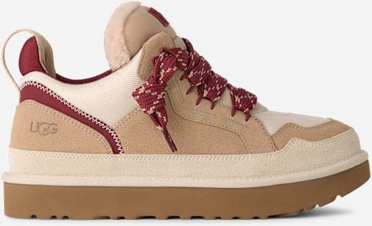 UGG® Lowmel Sneaker für Herren in Brown, Größe 42, Veloursleder/Textil/Recycled Materials