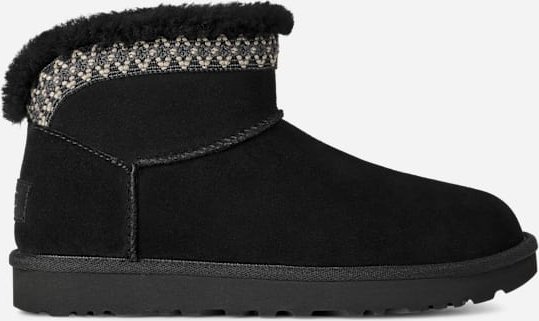 UGG® Classic Ultra Mini Taslyn Boot für Damen in Black, Größe 41, Wildleder