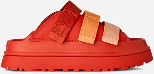 UGG® GoldenGlow Slide für Damen in Red Pepper Multi, Größe 39, Synthetik