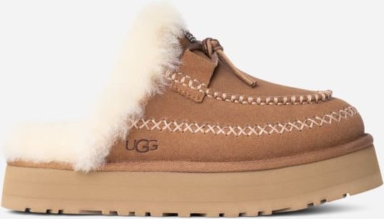 Thumbnail - UGG® Disquette Alpine Hausschuh für Damen in Brown, Größe 43, Veloursleder