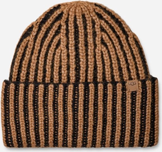 UGG® Dicke geflochtene Beanie für Damen in Black, Größe O/S, Acrylmischung