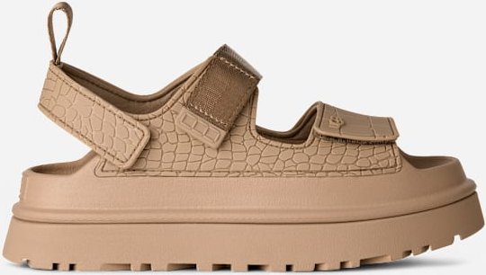 UGG® GoldenGlow Embossed Sandale für Damen in Brown, Größe 39