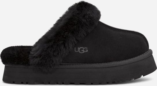 Thumbnail - UGG® Disquette Hausschuh für Damen | UGG® EU in Black, Größe 38, Veloursleder