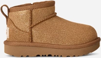Thumbnail - UGG® Classic Ultra Mini Dazzle Boot für Kinder in Brown, Größe 25, Veloursleder