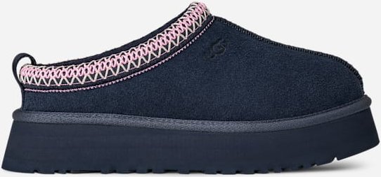 UGG® Tazz II für Damen | Lammfell-Slipper auf in Dark Indigo, Größe 40, Wildleder