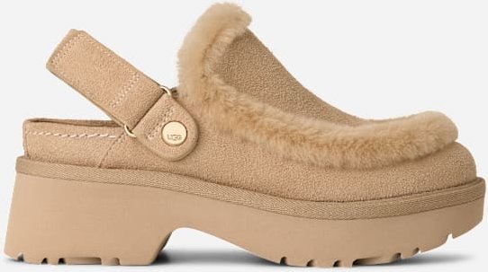 Thumbnail - UGG® Esmee Clog für Damen in Brown, Größe 37, Veloursleder