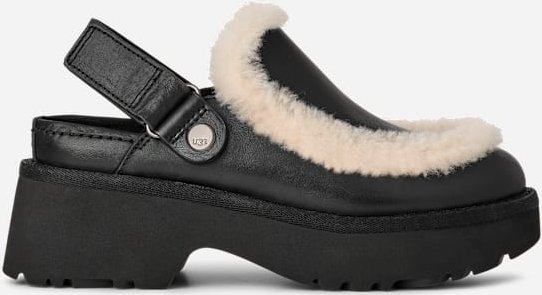 Thumbnail - UGG® Esmee Lederclog für Damen in Black, Größe 36