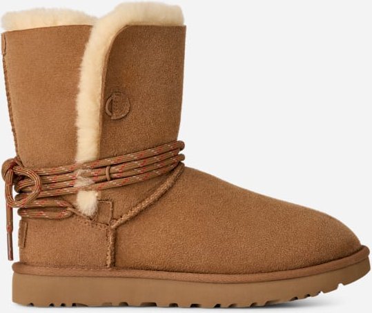 Thumbnail - UGG® Classic Bailey Tie Boot für Damen in Brown, Größe 43, Schaffell