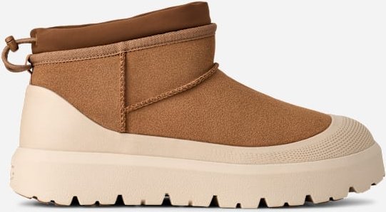 Thumbnail - UGG® Classic Ultra Mini Weather Hybrid Boot für Herren in Brown, Größe 47, Veloursleder