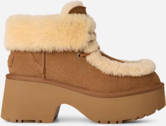 Thumbnail - UGG® Classic Esmee Schnürstiefel für Damen in Brown, Größe 36, Veloursleder