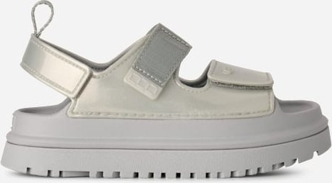 UGG® GoldenGlow Glossy Sparkles Sandale für Kinder in Silver, Größe 35
