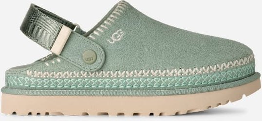 UGG® Goldenstar Meadow Accent Clog für Damen in Artichoke, Größe 36, Wildleder