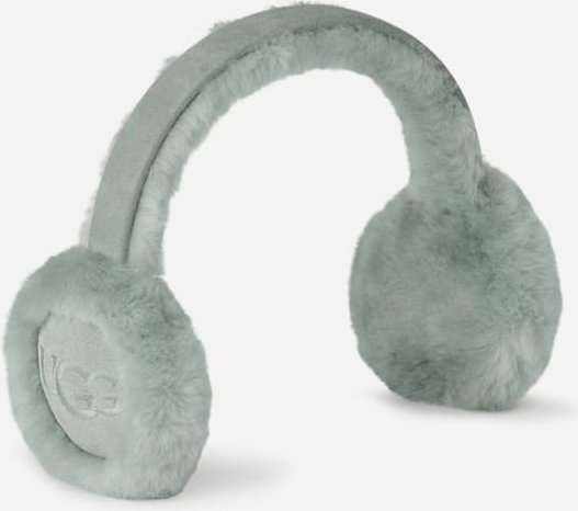 UGG® Ohrenschützer mit Logostickerei für Kinder in Grey Mist, Größe O/S, Schaffell