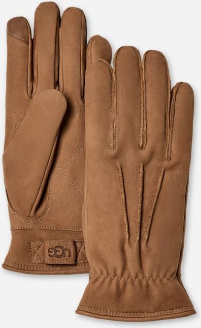 UGG® Lederhandschuhe mit drei Nähten für Herren | UGG® EU in Brown, Größe L