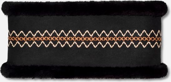 UGG® Besticktes Atherson Stirnband für Damen in Black, Größe O/S, Schaffell
