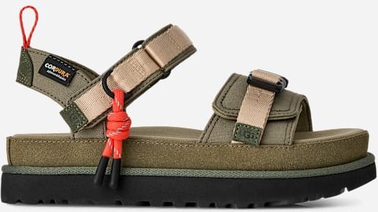 UGG® Goldenstar Wildwood Sandale für Damen in Green, Größe 38, Wildleder