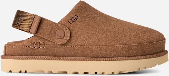 UGG® Goldenstar Clog für Damen | UGG® EU in Brown, Größe 39.5, Wildleder