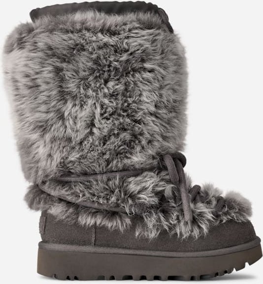 Thumbnail - UGG® Classic Tall Chalet Boot für Damen in Black, Größe 38, Schaffell