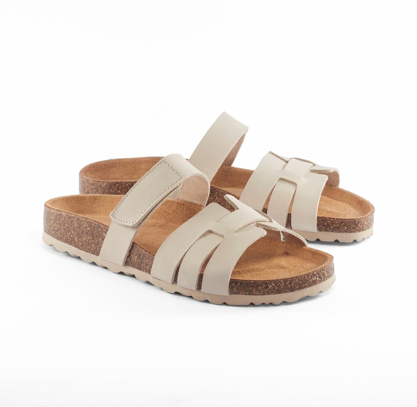 Klett-Pantolette Korkfußbett