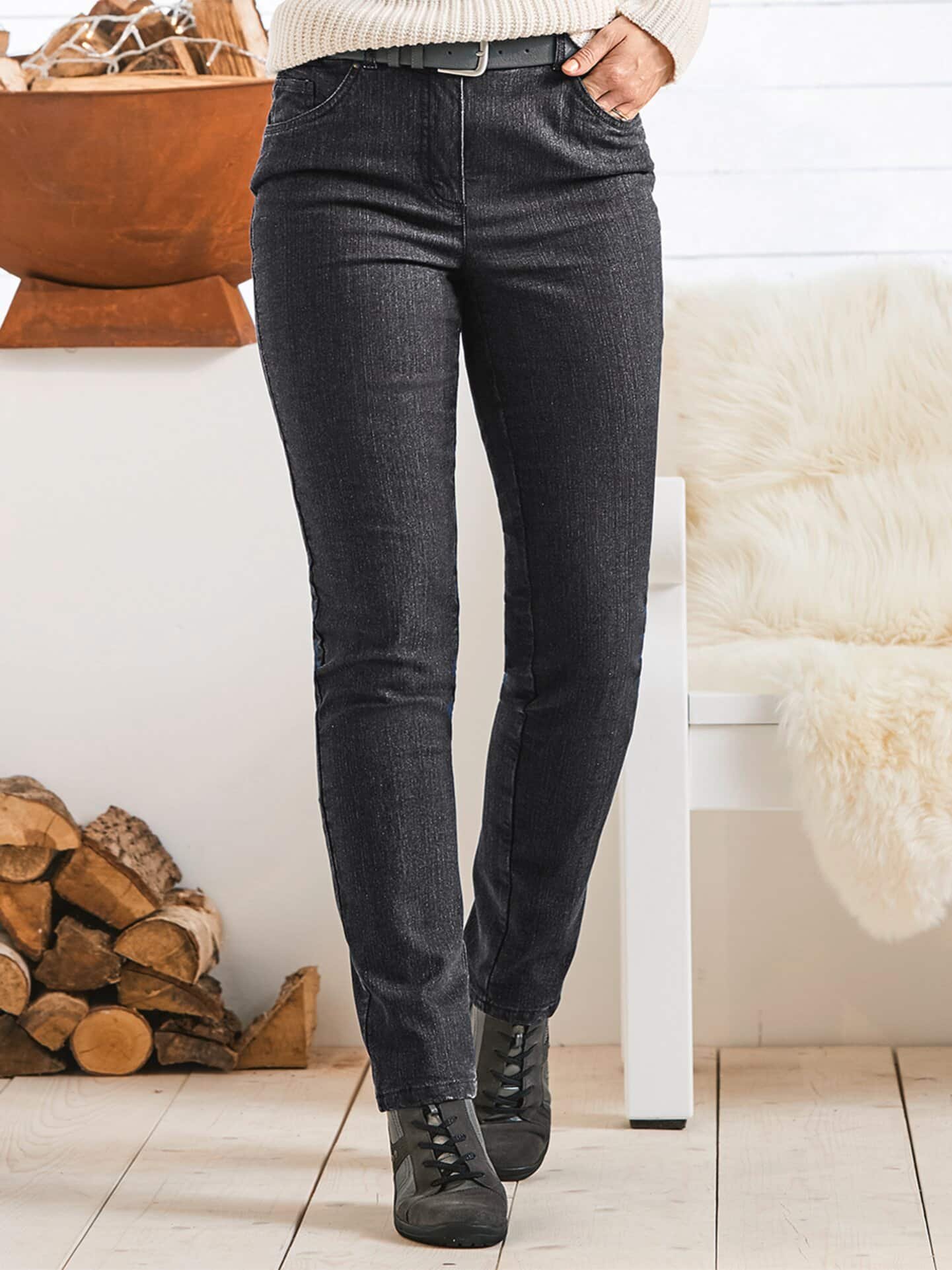 Baumwoll-Thermojeans