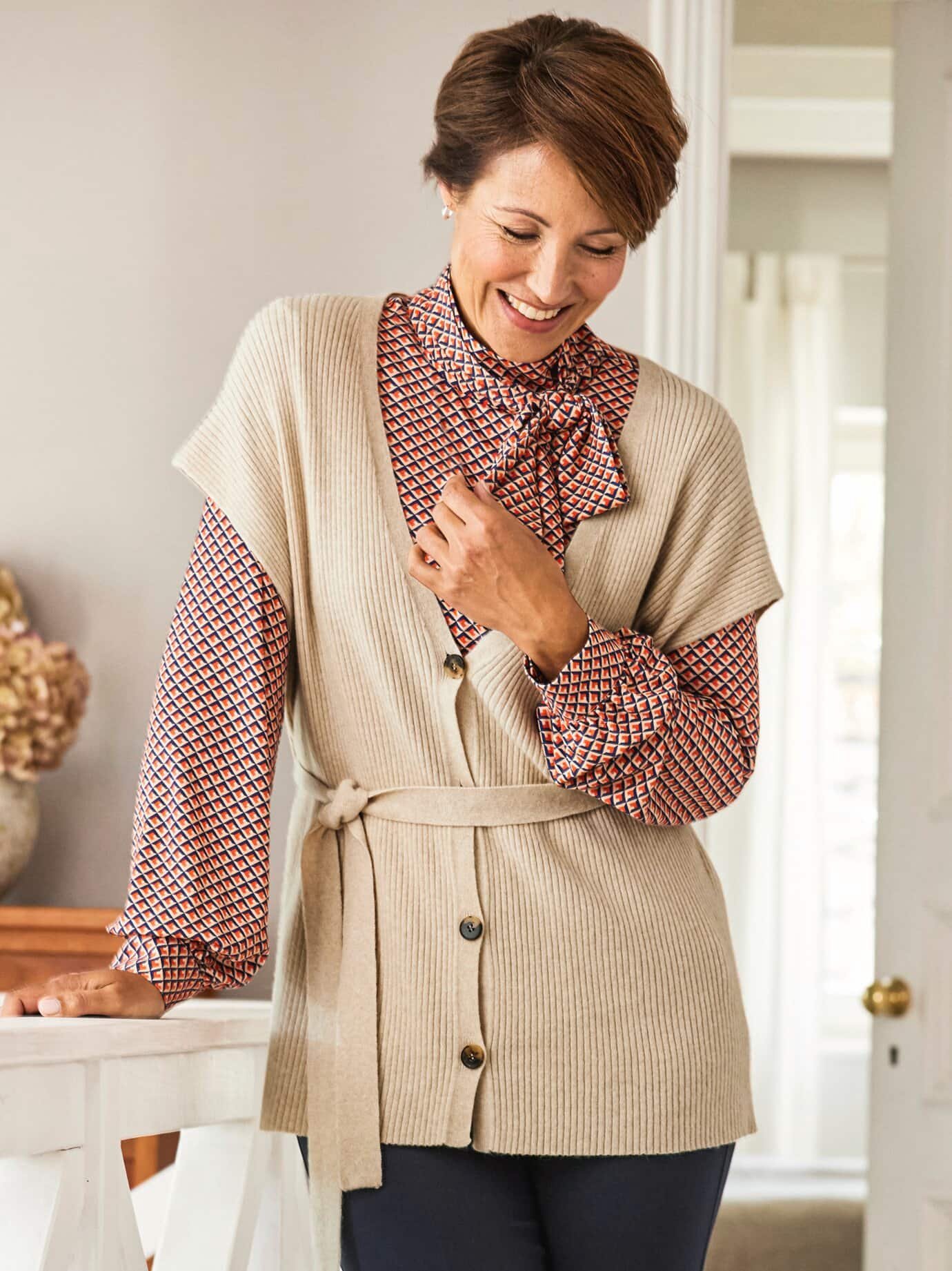 Strick-Weste Kaschmirweich