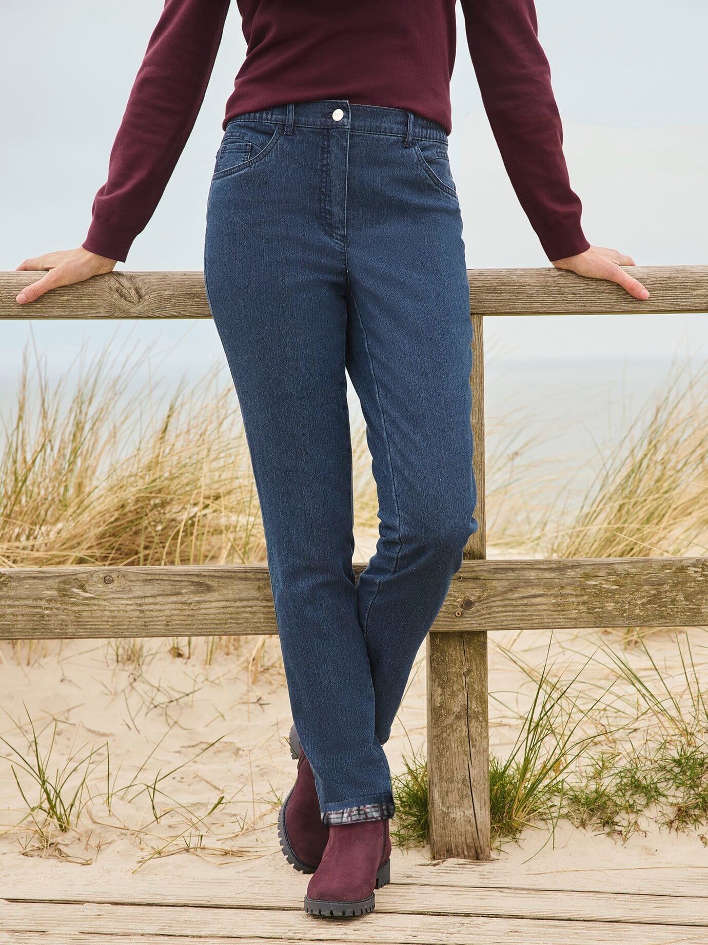 Baumwoll-Thermojeans