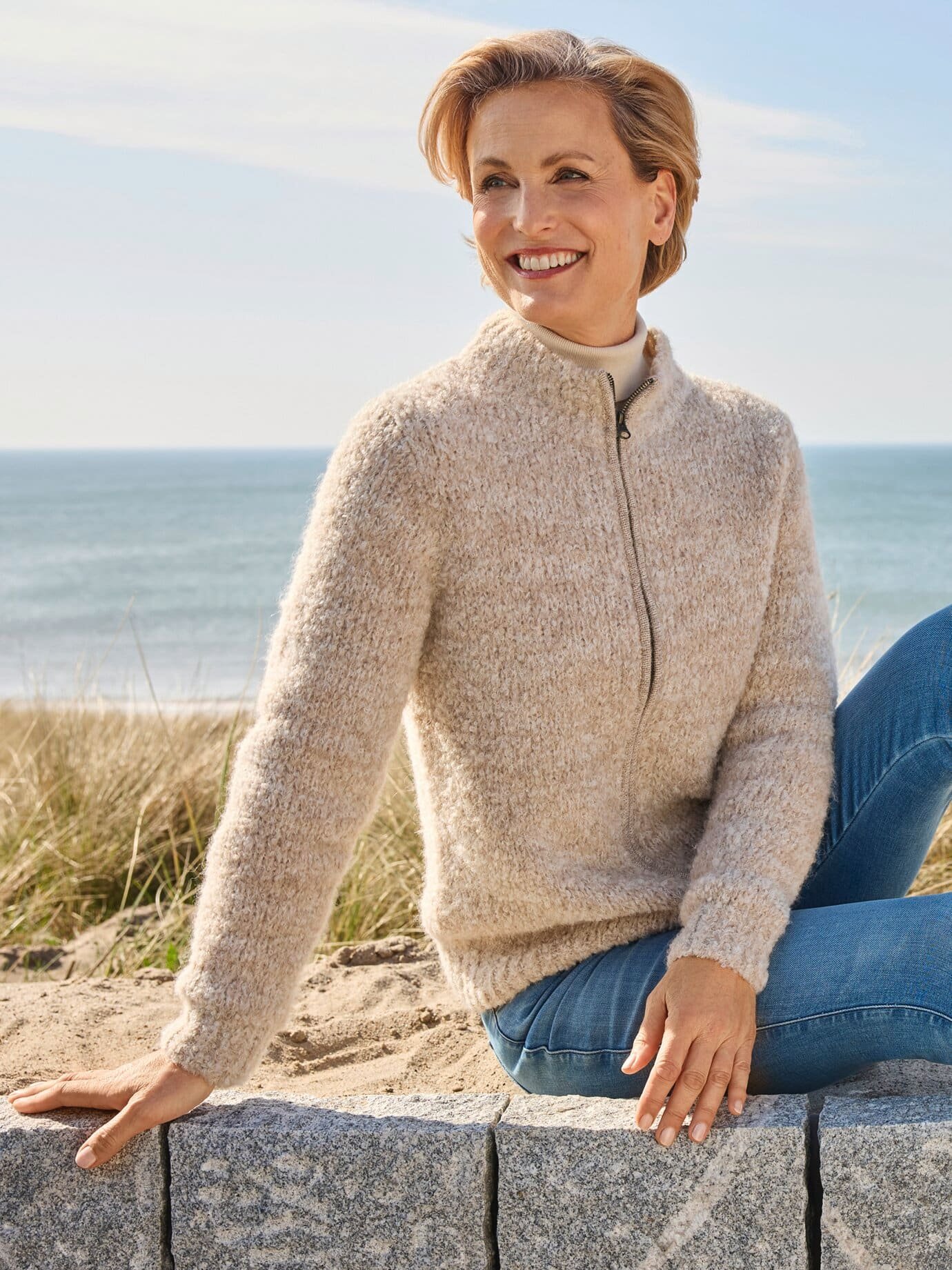 Alpaka-Strickjacke Cusco