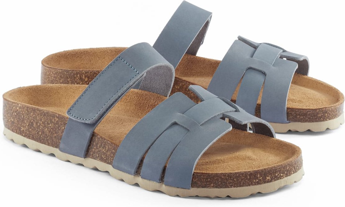 Klett-Pantolette Korkfußbett