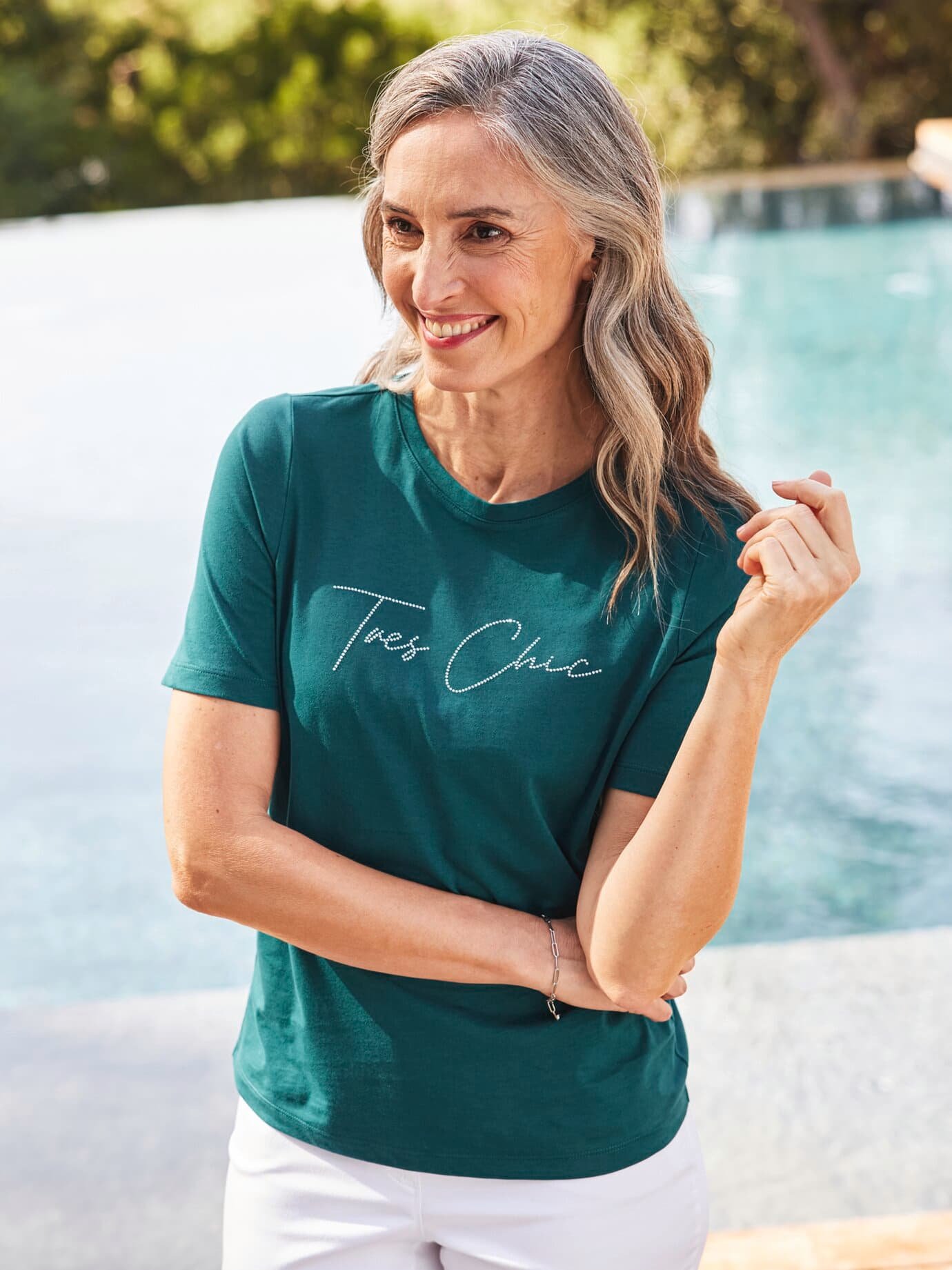 Glitzershirt Urlaubsgrüße