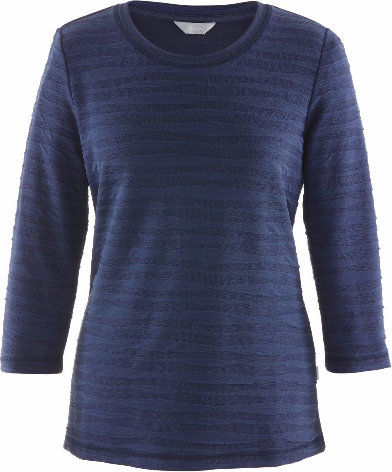 Rundhals-Shirt Strukturmuster