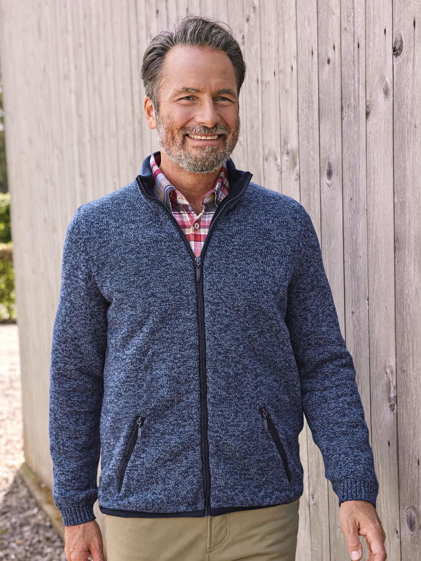 Strickfleecejacke Winterwarm