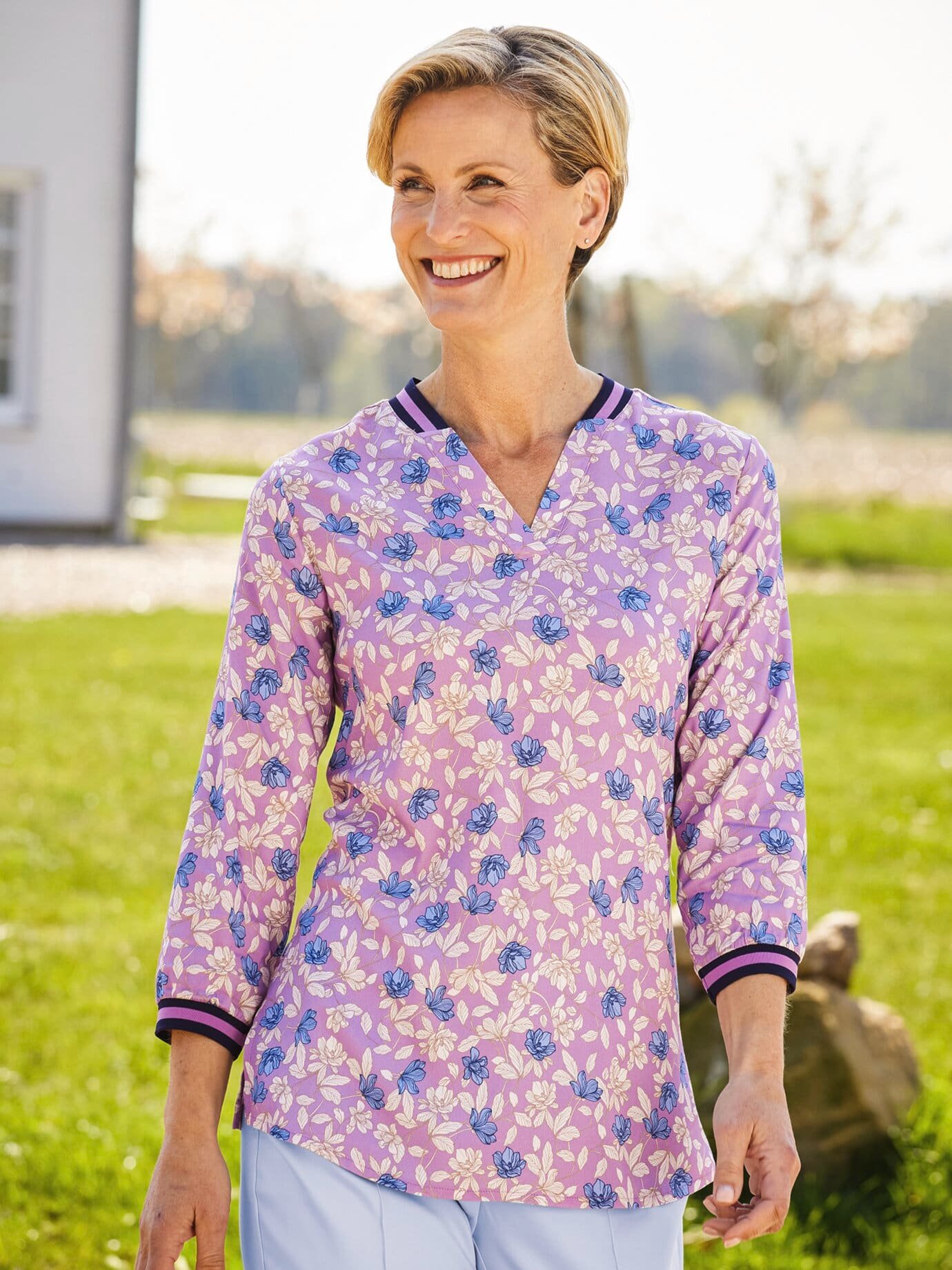 Stretch-Bluse Viskose