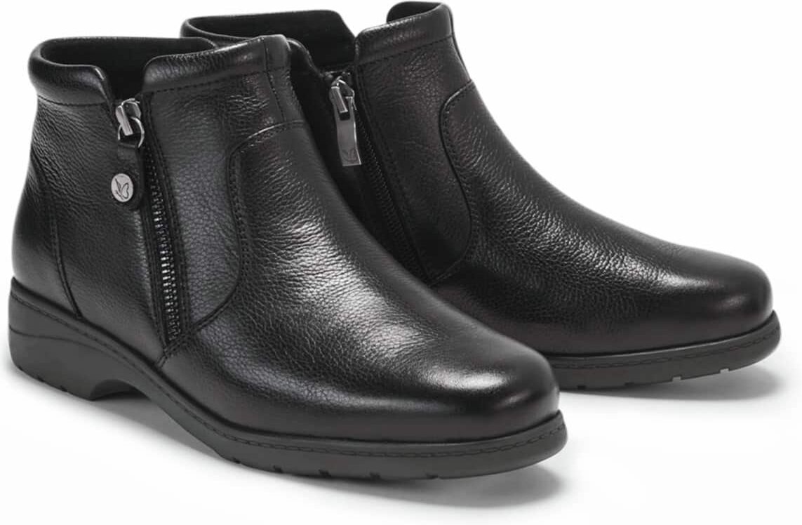 Doppel-Reißverschluss Stiefelette