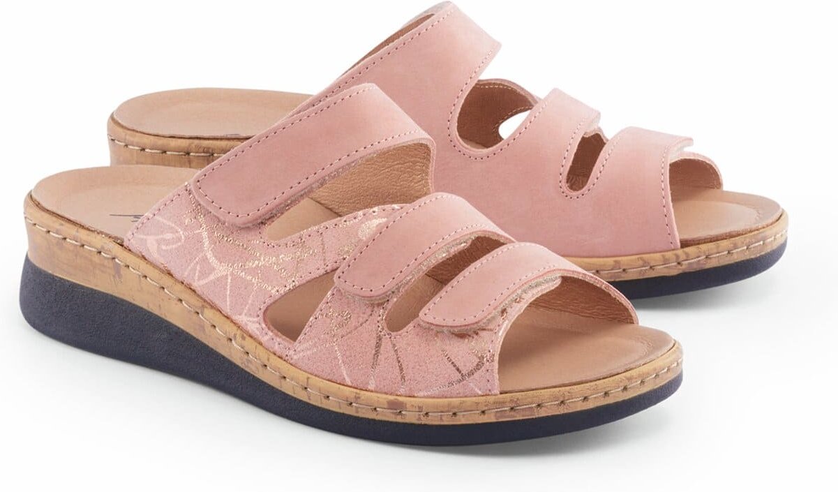 Korkfußbett-Pantolette 3er-Klett