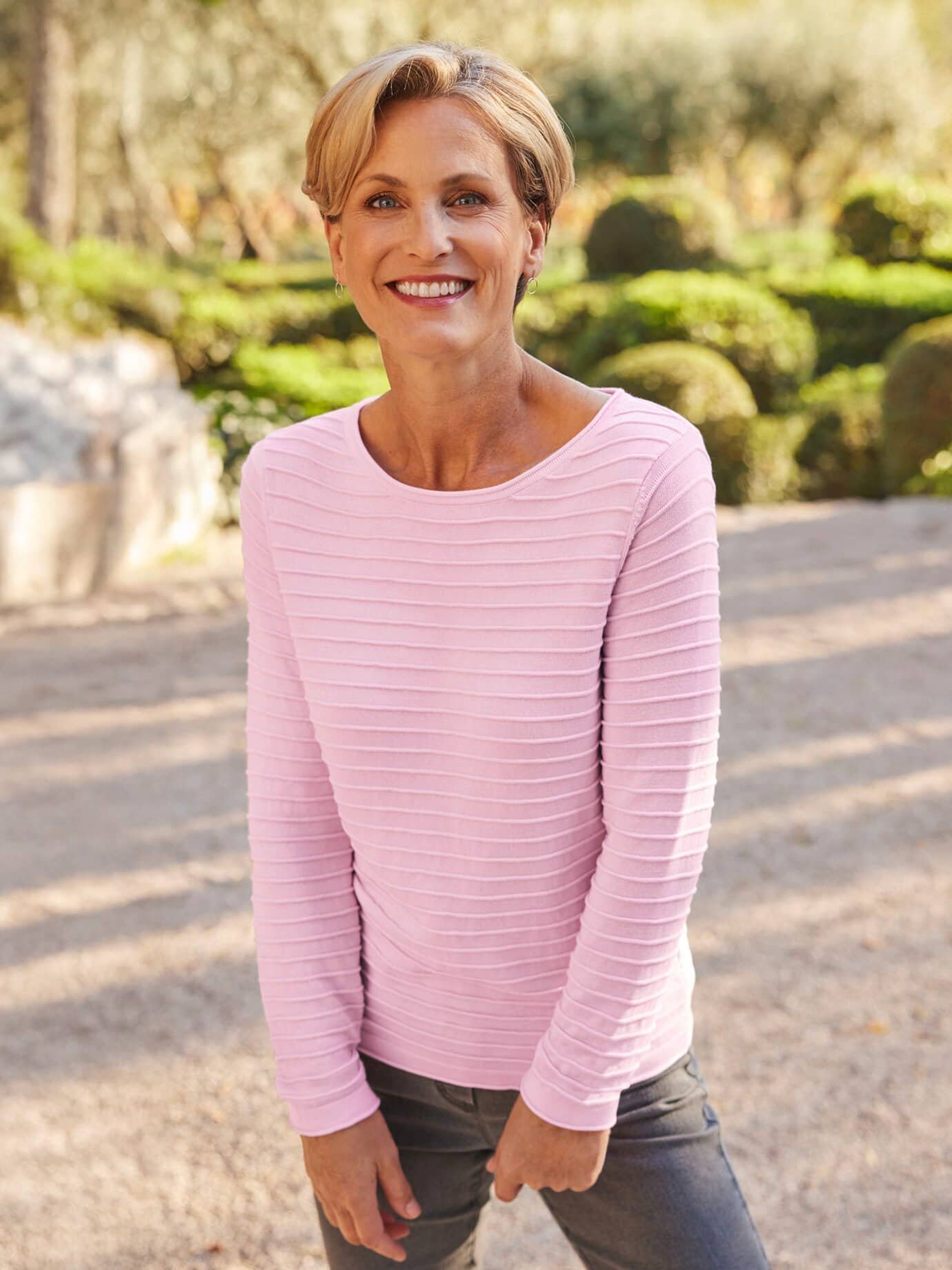 Pullover Struktur-Ringel