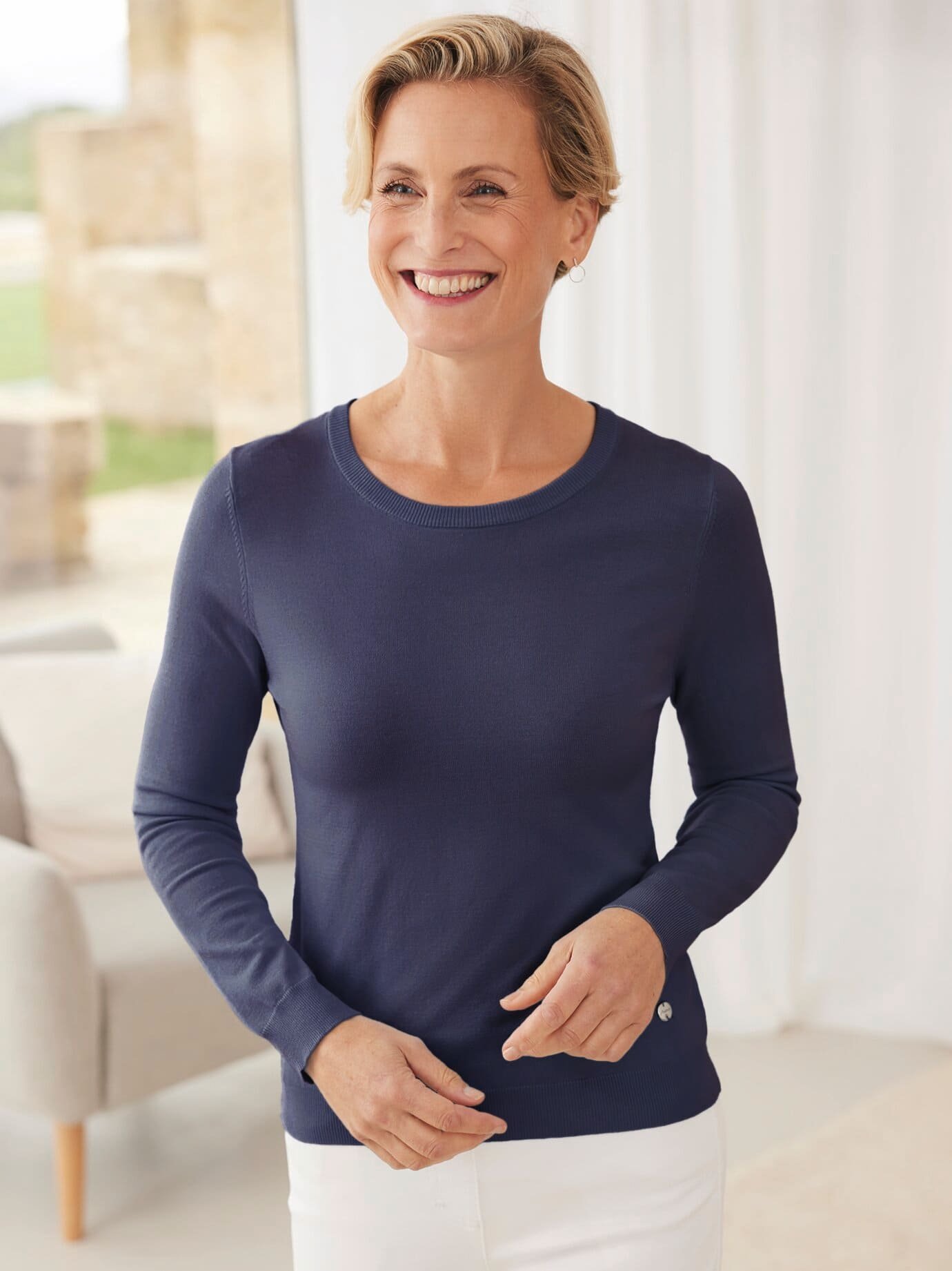 Rundhals-Pullover Supersoft