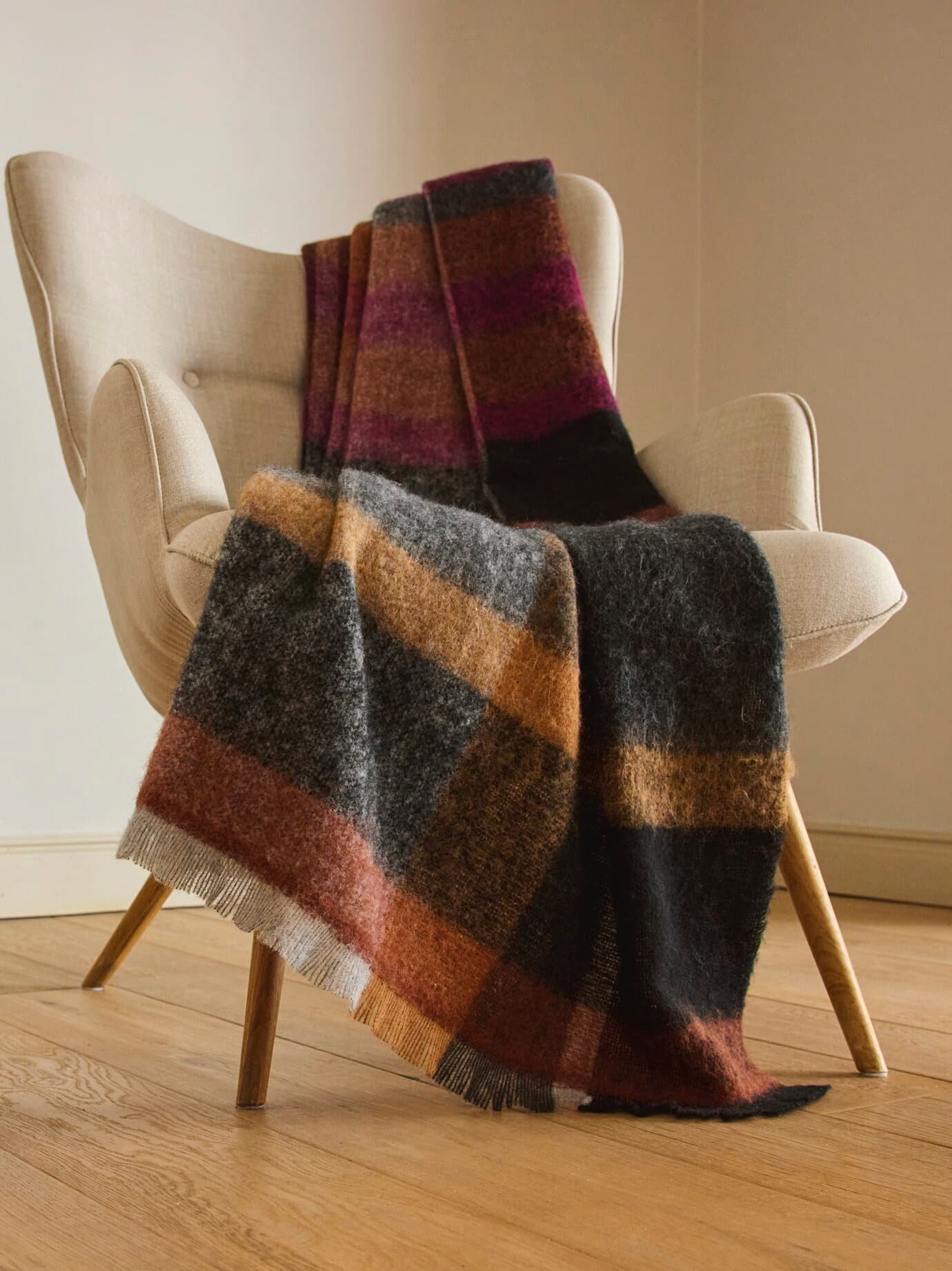 Biederlack Kuschelplaid Mohairlook