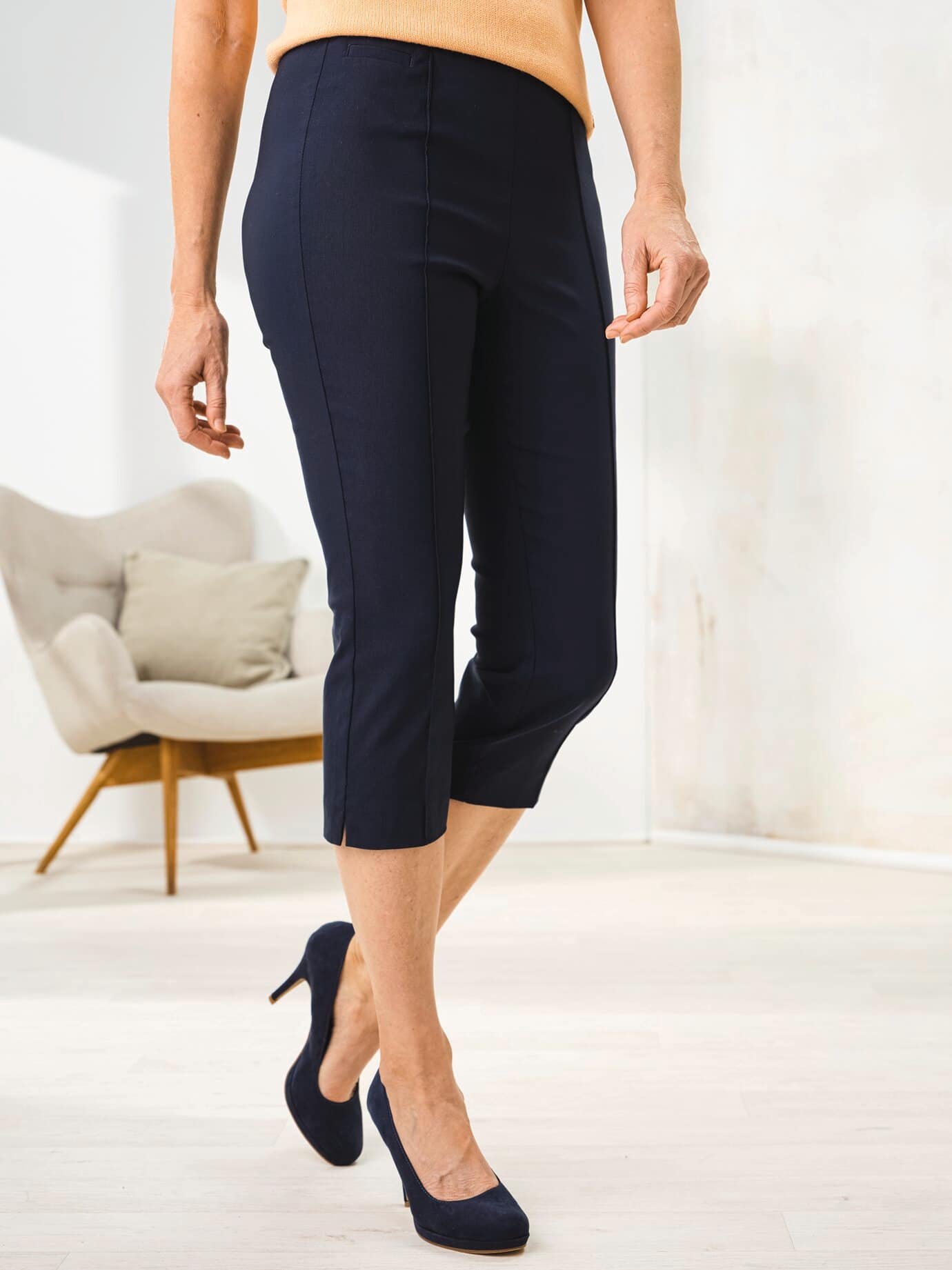 Edel-Stretch-Capri Hose Comfort Fit