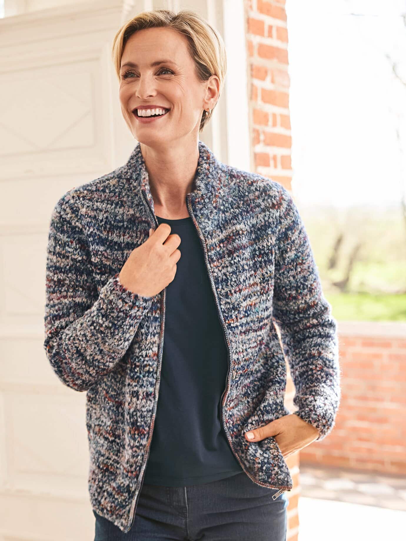 Thumbnail - Alpaka-Strickjacke Peru