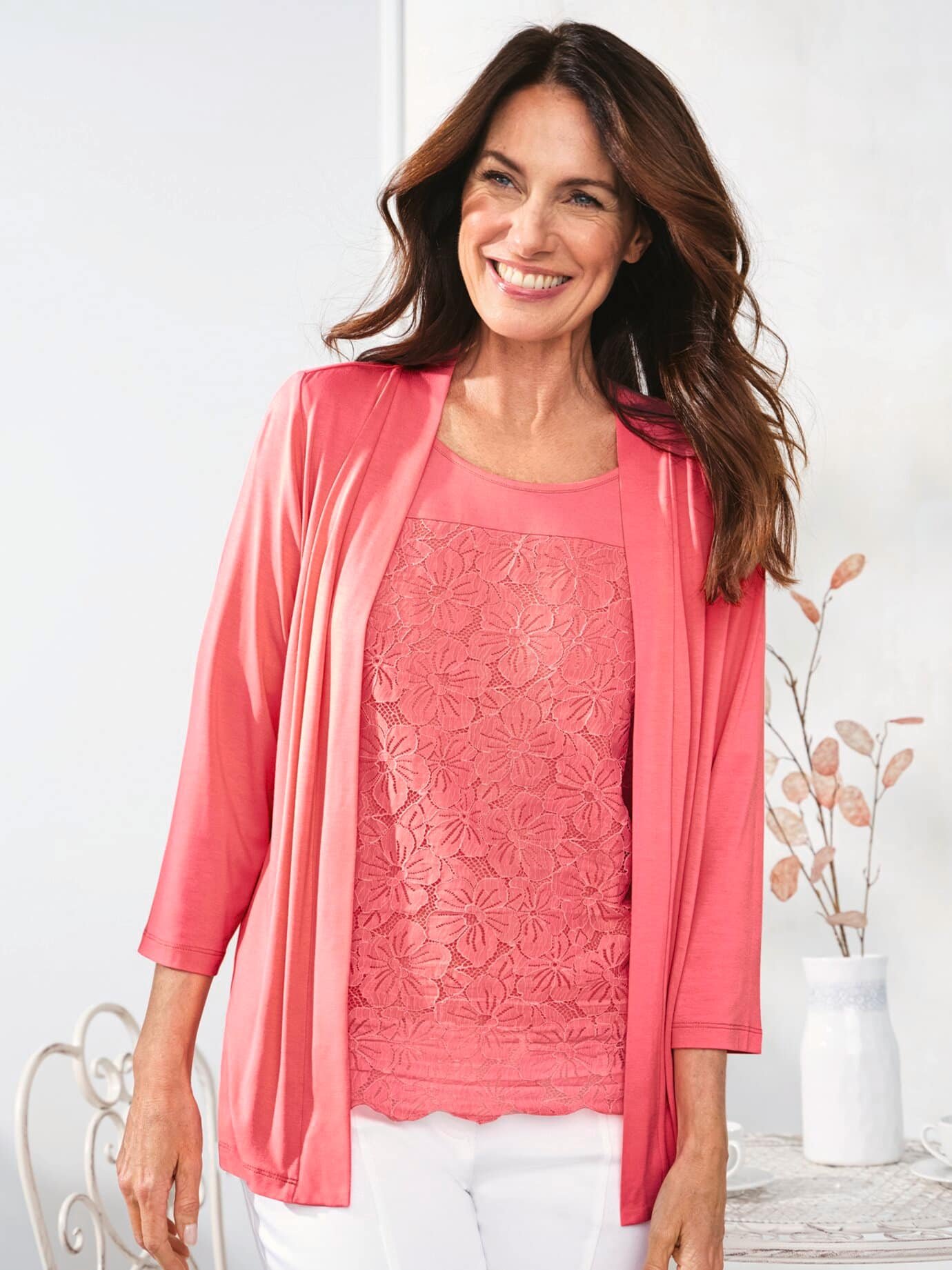 Viskose-Twinset Ajour