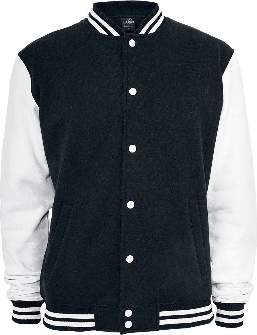 Urban Classics 2-Tone College Collegejacke schwarz weiß in XXL