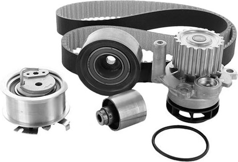 AIRTEX Wasserpumpe + Zahnriemensatz WPK-177603 Wasserpumpe + Zahnriemenkit VW,AUDI,FORD,Golf V Schrägheck (1K1),POLO (9N...
