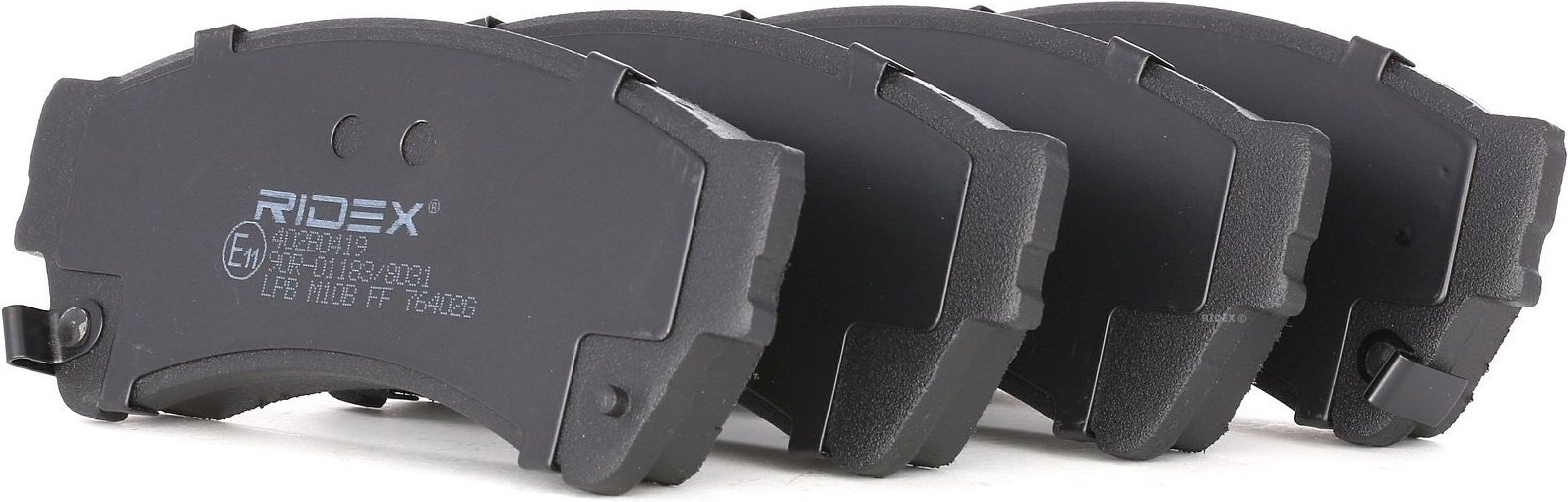 RIDEX Bremsbelagsatz Vorderachse 402B0419 Bremsbeläge,Bremsklötze MAZDA,FORD USA,6 Kombi (GH),6 Hatchback (GG),6 Schrägh...