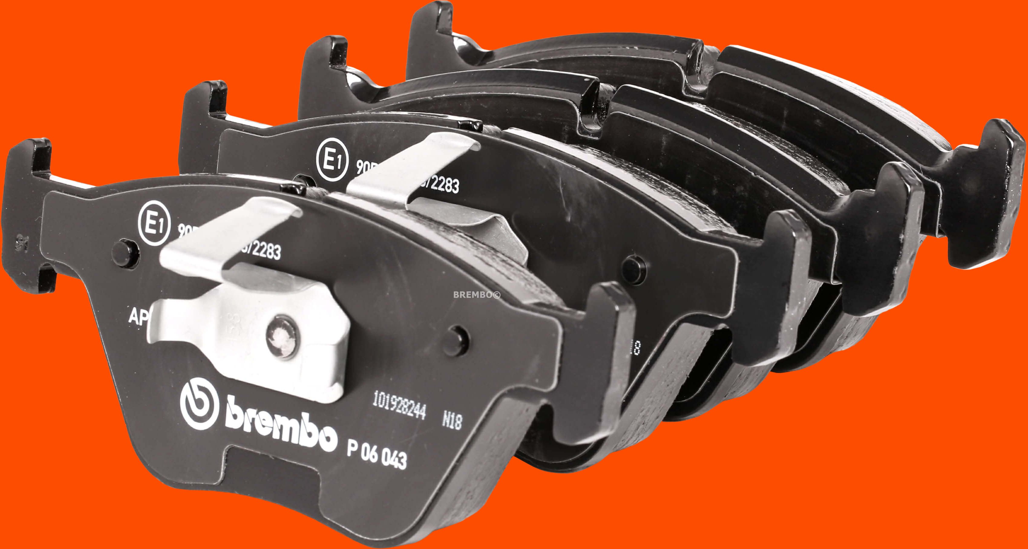 BREMBO Bremsbelagsatz PRIME LINE für Verschleißwarnanzeiger vorbereitet P 06 043 Bremsbeläge,Bremsklötze BMW,ROVER,WIESM...