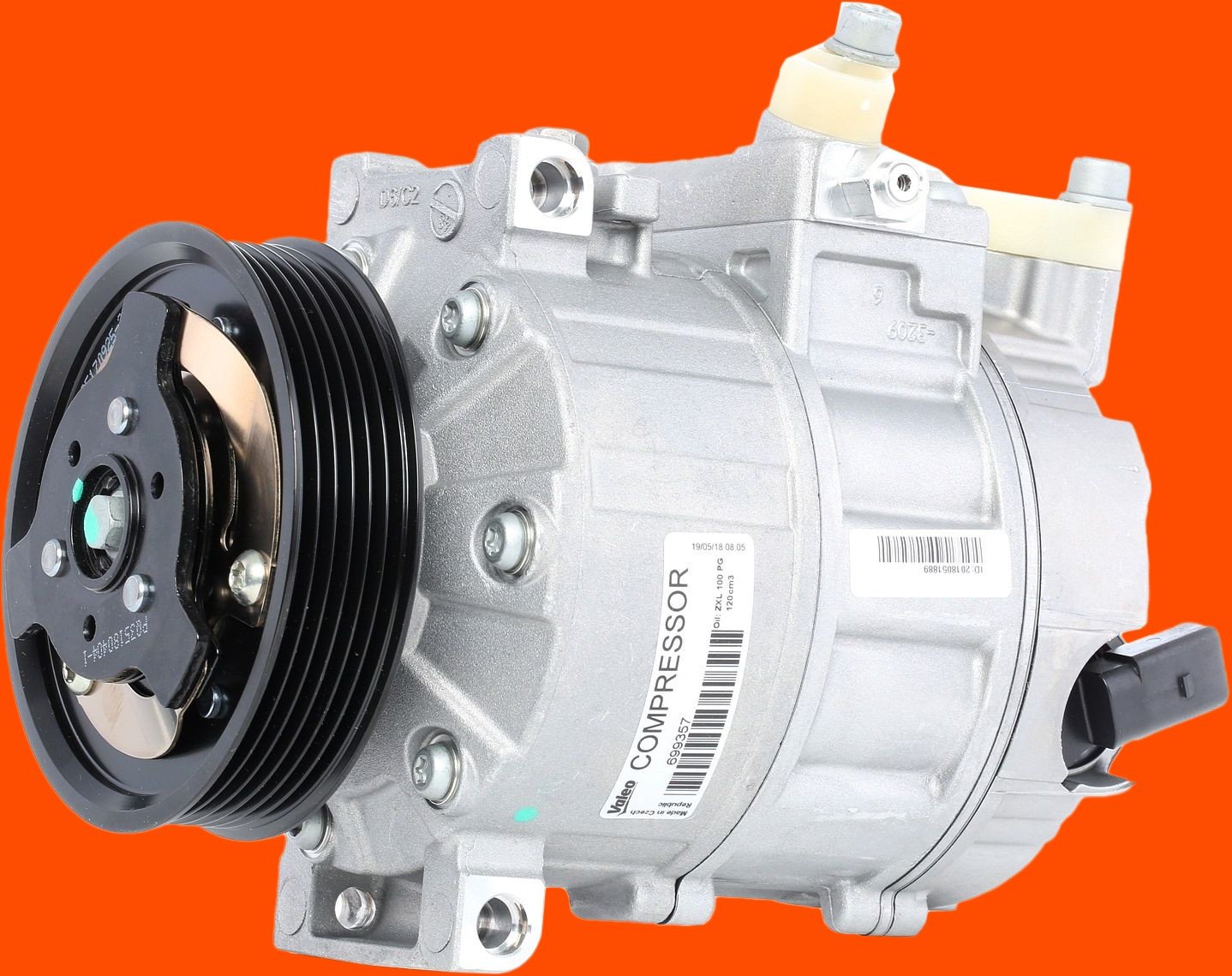 VALEO Kompressor PAG 46 699357 Klimakompressor,Klimaanlage Kompressor VW,AUDI,RENAULT,Golf V Schrägheck (1K1),Golf VII S...