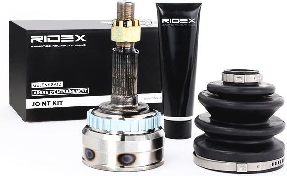 RIDEX Gelenksatz Vorderachse rechts 5J0104 Antriebswellengelenk,Gleichlaufgelenk OPEL,VAUXHALL,Astra G CC (T98),Zafira A...