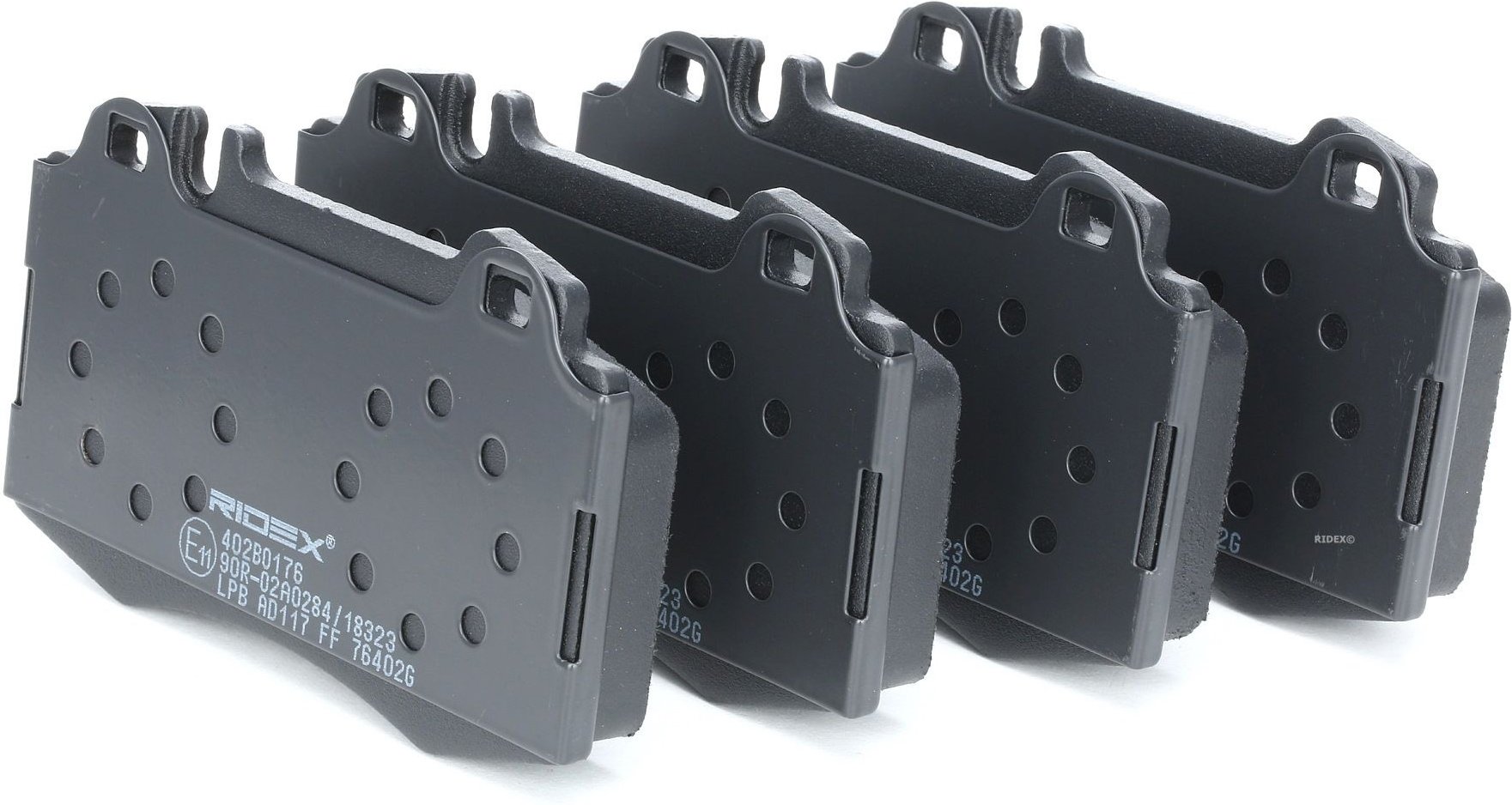 RIDEX Bremsbelagsatz Vorderachse 402B0176 Bremsbeläge,Bremsklötze MERCEDES-BENZ,E-Klasse Limousine (W211),C-Klasse Limou...