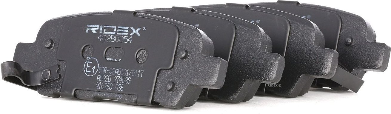 RIDEX Bremsbelagsatz Hinterachse 402B0054 Bremsbeläge,Bremsklötze RENAULT,KIA,NISSAN,KOLEOS (HY_),Koleos II (HC_),SPORTA...